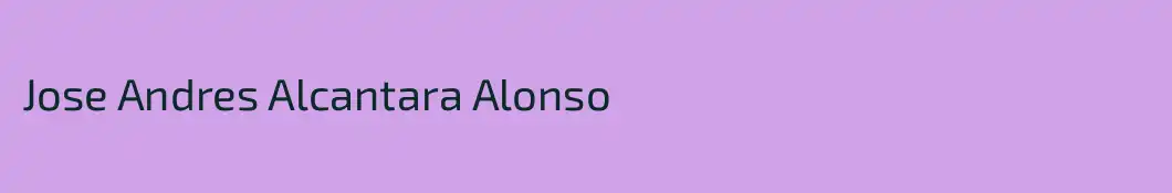 Jose Andres Alcantara Alonso
